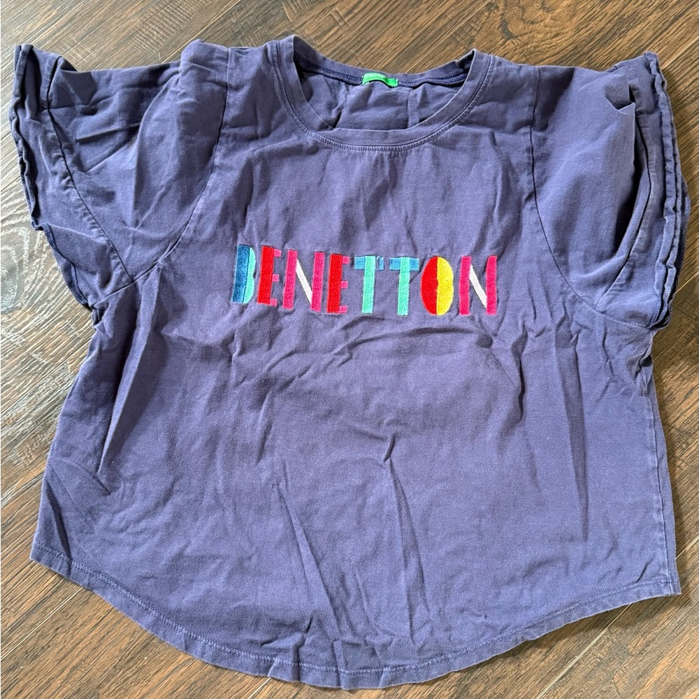 United Colors Of Benetton Kids Tee with Multicolor Lettering
